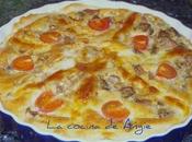 Tarta setas, cebolla beicon