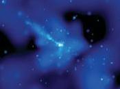 fantasma cielo: reliquia potente erupción agujero negro