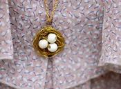DIY: Bird Nest Necklace