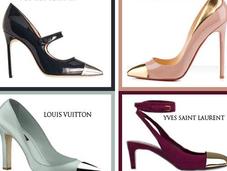 Tendencias: Zapatos punta metalizada