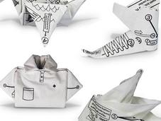 'Origami napkins' origami servilletas