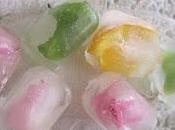 Cubitos hielo flores