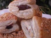 Bocaditos hojaldre avellanas rellenos crema chocolate naranja