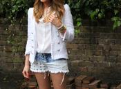 Studded shorts Tweed jacket