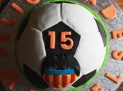 Tarta Futbol Valencia. Balon