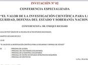 CONFERENCIA: valor investigación científica para seguridad, defensa estado soberanía nacional Escuela Altos Estudios Nacionales Estado Mayor, Paz, Bolivia