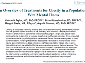visión general tratamientos para obesidad personas trastornos mentales Taylor col.