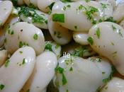 Porotos judiones aceite perejil