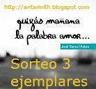 Sorteo ejemplares "Quizás mañana palabra amor..." blog libro bajo almohada