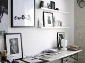 Antes después: escritorio blanco negro