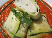 Rollitos calabacín pollo tomate