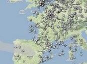 Aplicación para vuelos sobre Europa nube ceniza