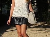 encanta mezclar prendas cuero encaje...