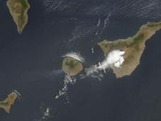 Canarias: Imagen satélite (12.08.2012) incendio Gomera