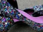 Hacemos unos zapatos lentejuelas usando viejos