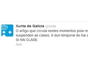 lunes SUSPENDEN CLASES Galicia.