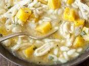 Sopa pollo calabaza
