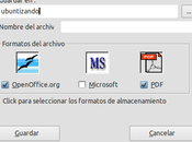 MultiSave para LibreOffice Guardando múltiples formatos