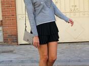 Grey sweater skirt