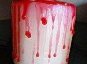 Velas sangrientas para decorar Halloween