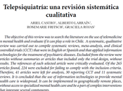 Telepsiquiatría: Revisión sistemática cualitativa Castro col.