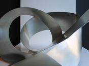 Nuevo diseño A-cero escultura acero pulido