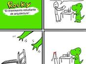 Rocky, tiranosaurio estudiante arquitectura (The Comic Fome)