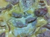 Solomillo cerdo nata champiñones