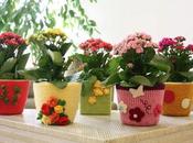 Decorar macetas ganchillo