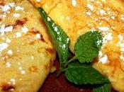 Crepes rellenos suflé naranja