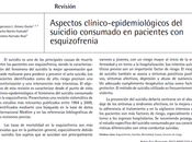 Aspectos clínico-epidemiológicos suicidio consumado personas esquizofrenia Gómez-Durán