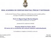 Sesión científica RACEFyN: Sobre Premio Nobel Física 2012