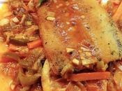 Sardinas salsa verduras