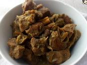 Recetas tradicionales: Estofado carrillada cerdo angulas monte curry canela