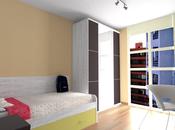 Diseño dormitorio juvenil beig moka Muebles Azor