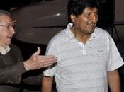 Presidente cubano recibe mandatario boliviano