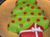 tarta árbol Navidad fondant