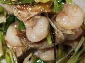 Receta atún ajos tiernos gambas