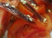 Receta ensalada tomates ajos anchoas