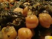 Garbanzos espinacas