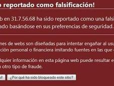 Denunciar páginas maliciosas