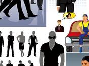 Material vectorial hombres
