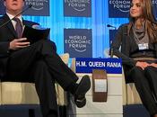 Reina Rania Davos. Consigue bolso zapatos Tod's