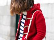 Duffle Coat Striped Sweater