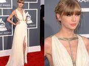 Taylor Swift: look blanco radiante J.Mendel Grammy 2013