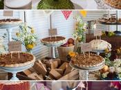 Mesa rústica tartas/Cakes pies rustic buffet