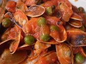 Coquinas tomate chicharos