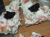 Canapés queso salmon