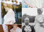 Novias chal crochet/Brides wearing crochet shawls