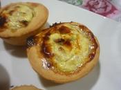 Tarta salada queso, setas nueces